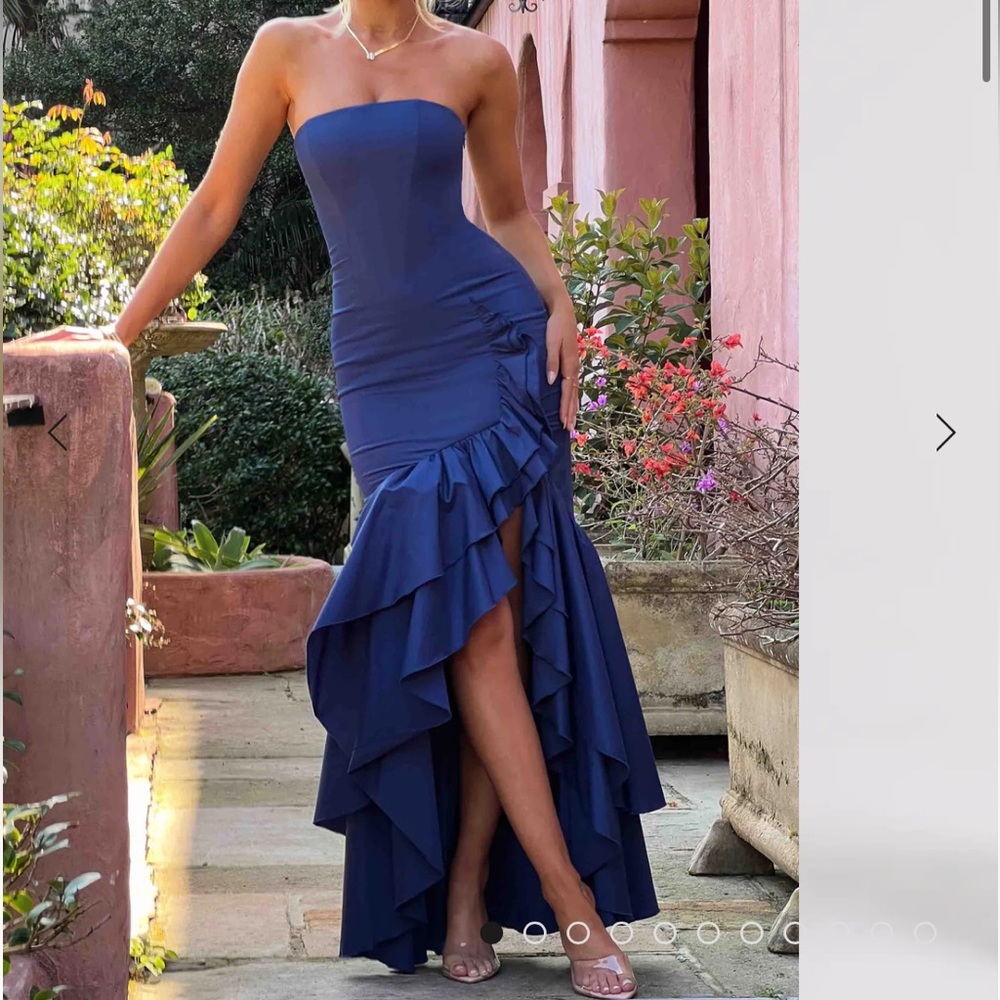 NWT Babyboo ANGELINA NAVY MAXI DRESS XS